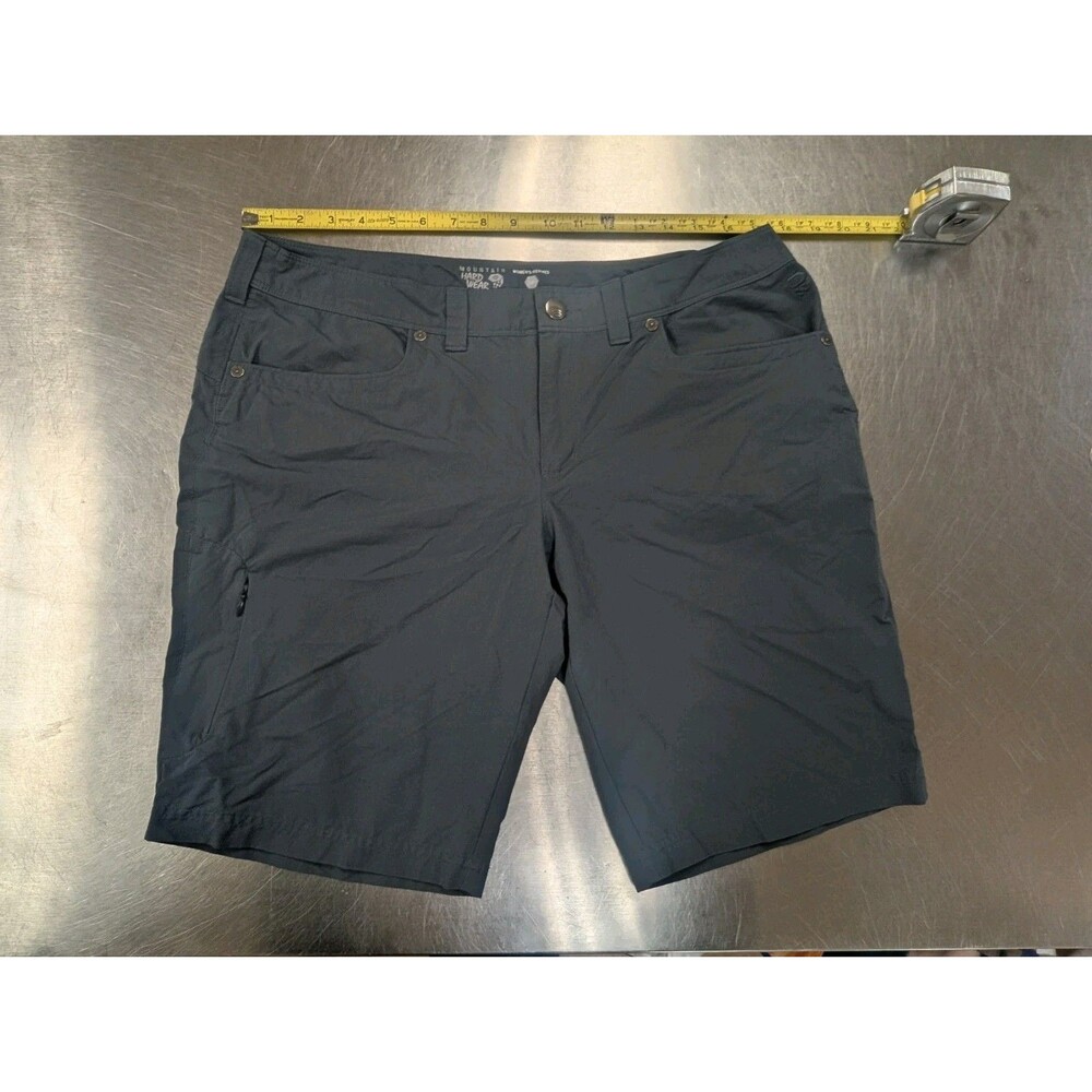 Mountain Hardwear Women's Sz 12 Chino Gray Shorts Lightweight Hiking Outdoor